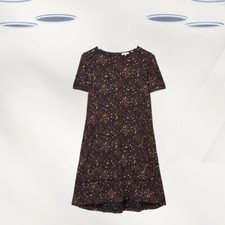 Ex Fat Face Women's Simone Jersey Dress in Navy Dot