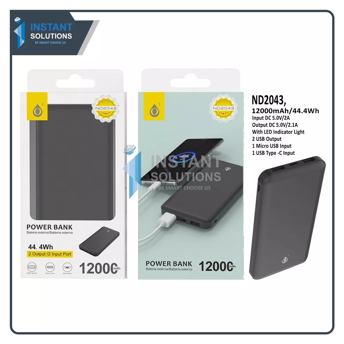 Power bank with sale light