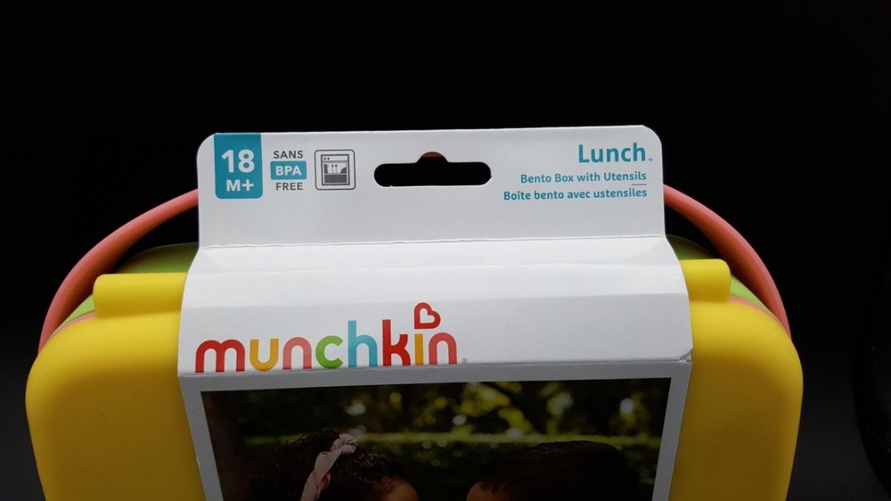 Munchkin Bento Box Toddler Lunch Box 18M+ Green, Yellow, and Pink NEW! Munchkin Bento Box Toddler Lunch Box 18M+ Green, Yellow, and Pink NEW!