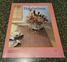Handwoven Weaving Magazine September - October 1983