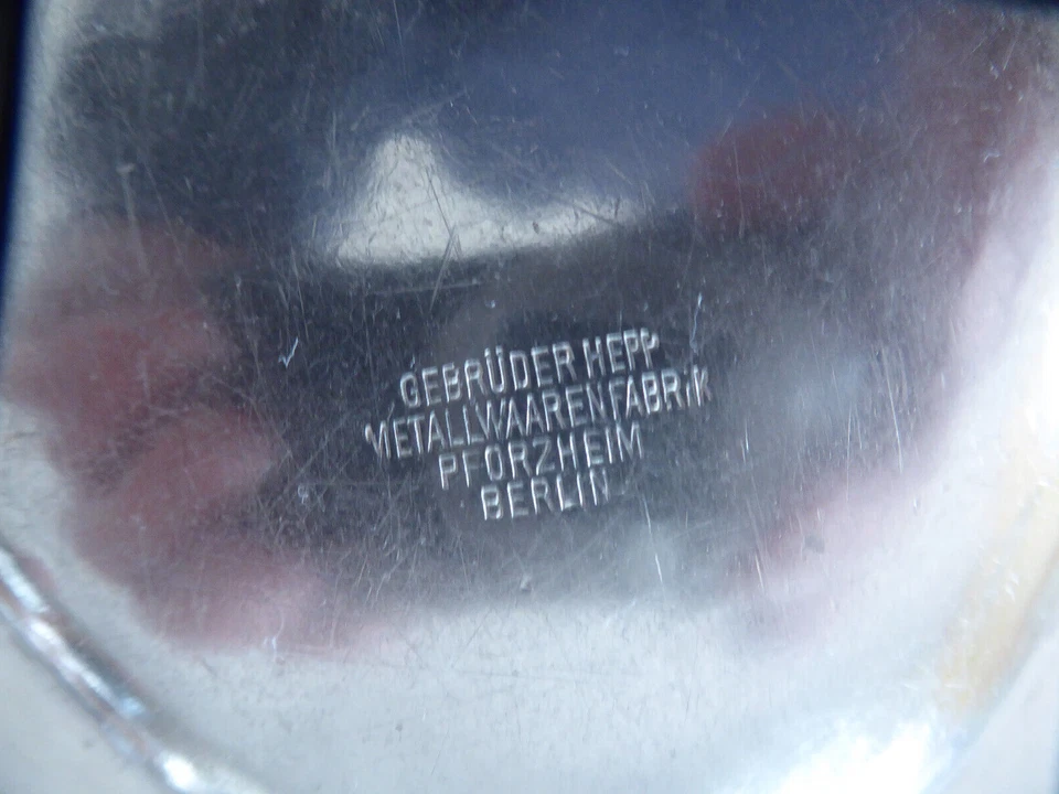 HAPAG AG - Bordgeschirr: Servierplatte - 1910 - versilbert - Bild 4 von 4