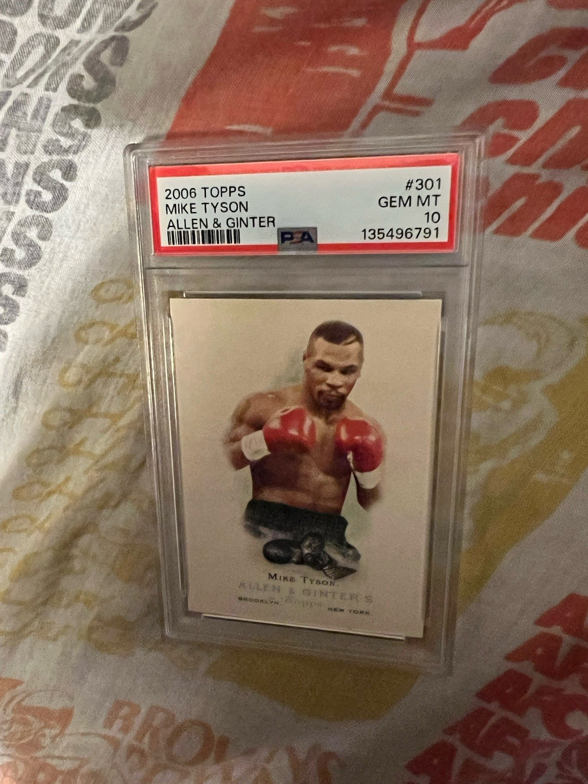2006 TOPPS ALLEN & GINTER MIKE TYSON PSA 10 #301 BOXING GEM MINT Card