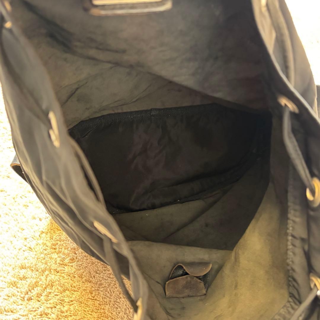 Prada Backpack Triangular Plate Nylon Drawstring … - image 9