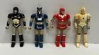 Lot of 4 *** vintage 1995 Bandai MMPR Power Rangers Battle Borg action figures
