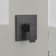 Delta-Compatible Shower Trim Kit Replacement - Single Handle Matte Black Beauty