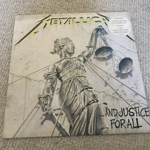 DOUBLE VINYL LP METALLICA AND JUSTICE FOR ALL VERH 61 UK 1ST PRESS 1988 NM-/EX+
