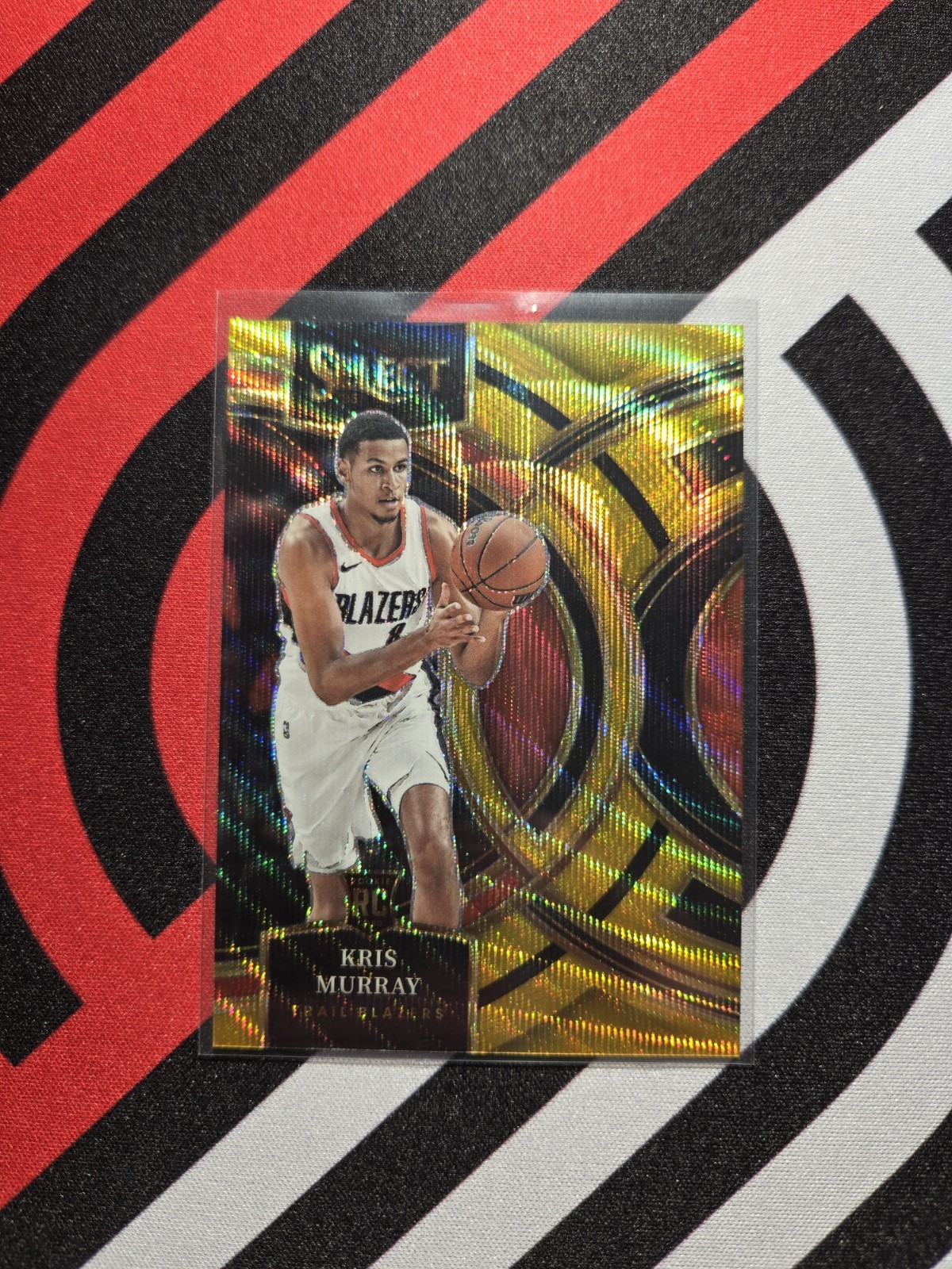 Panini Select 2023-24 Kris Murray #120 GOLD WAVE Premier  Trail Blazers /10 RC