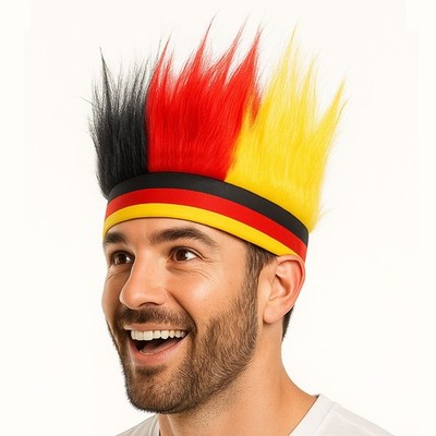 Deutschland Kopfband WIG Hut Flagge Fahne EM WM Fanartikel Fußball Party Germany