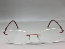 Silhouette 5521 70 2540 Titanium Brown Rimless Eyeglasses Frames 17 135