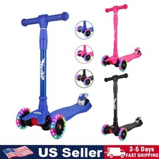 3 Wheel LED Kids Kick Scooter for Boys Girls Toddlers Outdoor for 3-5 Years Old