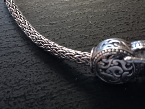 Designer G Sterling Silver Dragonfly Scroll Bracelet - Picture 6 of 7