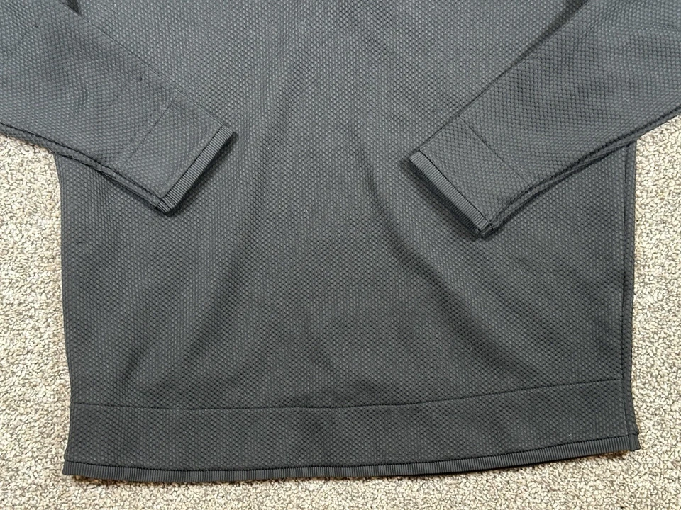 Suéter polar Under Armour Golf negro para hombre talla L ColdGear 1/4 a presión Foto 2 de 4