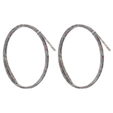 2 Pcs 1650x6x1.5mm Plastic Guitar Binding Purfling Strip, Colored Shell