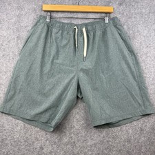 Fair Harbor Mens The One Short Sage Green Heathered Recycled Stretch Large 9in