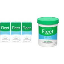 Fleet Liquid Glycerin Suppositories for Adult 0.25 Fl Oz Pack of 3