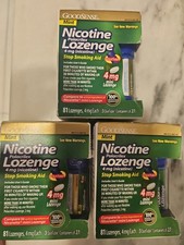 GoodSense 243ct. 3 Boxes. Mini Nicotine Polacrilex Lozenges, 4 mg, Mint