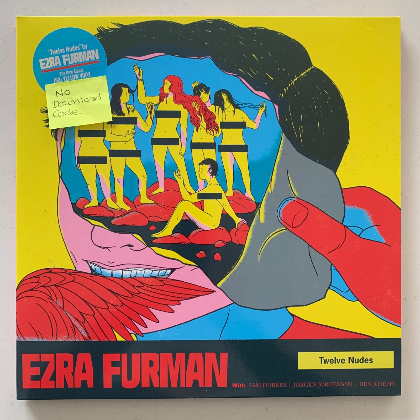 Ezra Furman – Twelve Nudes - 2019 Ltd YELLOW G'Fold Vinyl LP - Near Mint (NM/NM)