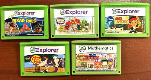 5 Leap Frog LeapPad Explorer Learning Game lot LeapPad 1 2 3 XDI Ultra Platinum