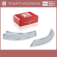 Blinkerglas FüR Porsche 911 F '69-'73 Blinker Vorne Weiß Chrom L+R