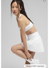 ALO GRAND SLAM TENNIS SKIRT WHITE S