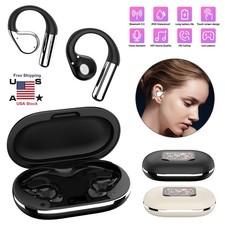 Open-Ear Bluetooth 5.4 Headphones Wireless Earbuds Sport Headset Touch Screen US