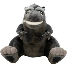 Godzilla - Sitting Black & White Godzilla Plush with Zipper Mouth (8.5") - Quant