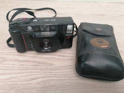 Vintage Minolta AF-DL analoge Kompaktkamera 35 mm mit Tasche - schwarz - nur Einheit