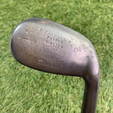 Antique CH Corlette Broadstone F Fairlies Niblick Hickory RH 37" E2 47 1900