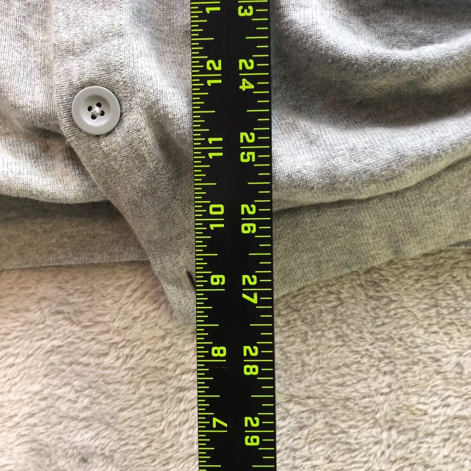 Merona Mens Cardigan Sweater Size XXL V-Neck Button Up Gray Knit Casual Classic - Image 4 of 4