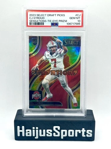 2023 Select Draft Picks CJ Stroud 20/25 Rookie Tie Dye Prizm PSA 10 Texans