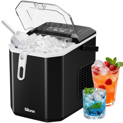 Portable Ice Maker Countertop, Self-Cleaning, 26 Lbs Daily Production