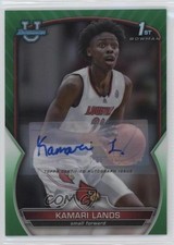 2022 Bowman U Chrome Prospect Green Refractor 87/99 Kamari Lands #72 Auto 17wc