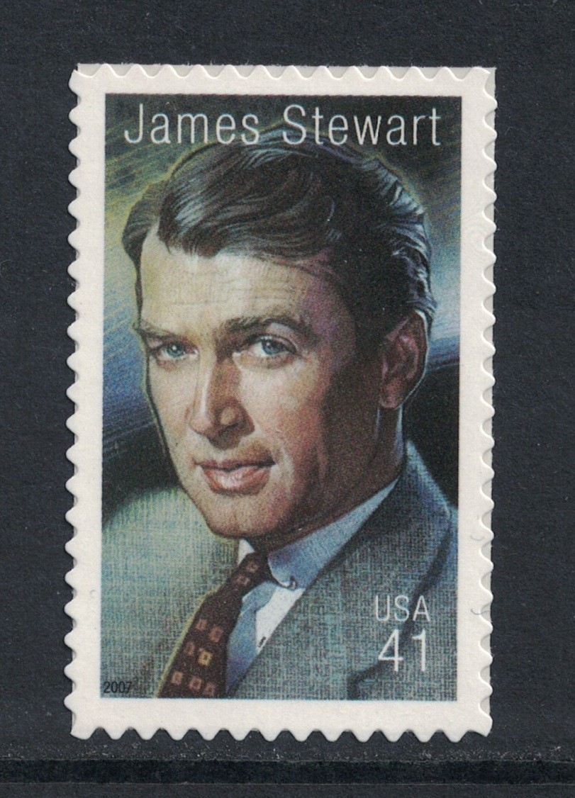 Scott 4197- James Stewart, Legends of Hollywood- MNH (S/A) 41c 2007- unused mint