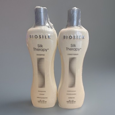 BioSilk Silk Therapy Duo Set Shampoo & Conditioner, Gentle Cleansing 12 oz Each
