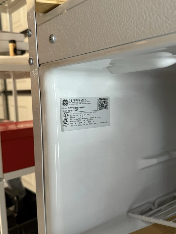 GE GTS16DTHJRWW — 15,5 куб. Холодильник с верхней морозильной камерой футов - Изображение 4 из 4