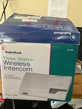 NEW Radio Shack 43-3105 3-Channel FM Wireless Intercom System Silver Open Box