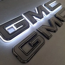 illuminated Grille Emblem Tailgate for GMC Sierra Denali 19 20 21 22 23 24 25 26