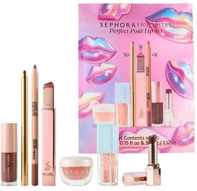 Sephora Favorites Perfect Pout 2026 Lip Set LYS FENTY MERIT TATCHA KOSAS LANCOME