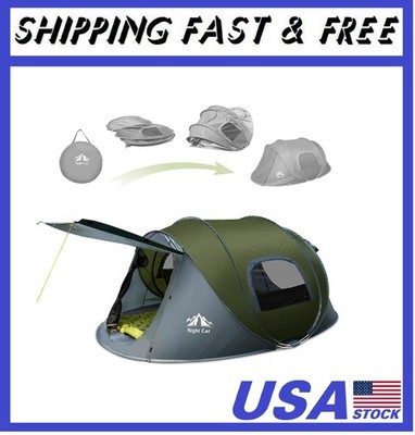 Pop-up Camping Tent: 2 Person Tent Waterproof Instant Easy Setup Family Tent