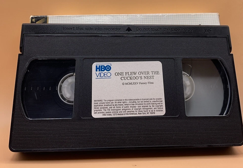 One Flew Over the Cuckoo's Nest VHS 1975, 1986 HBO Cannon **Buy 2 Get 1 Free** - Image 3 of 3
