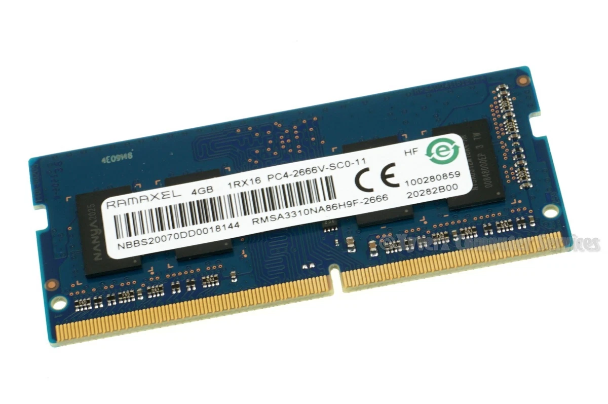 DDR4 SDRAM Ramaxel 4 GB Capacity per Module Memory (RAM) for sale