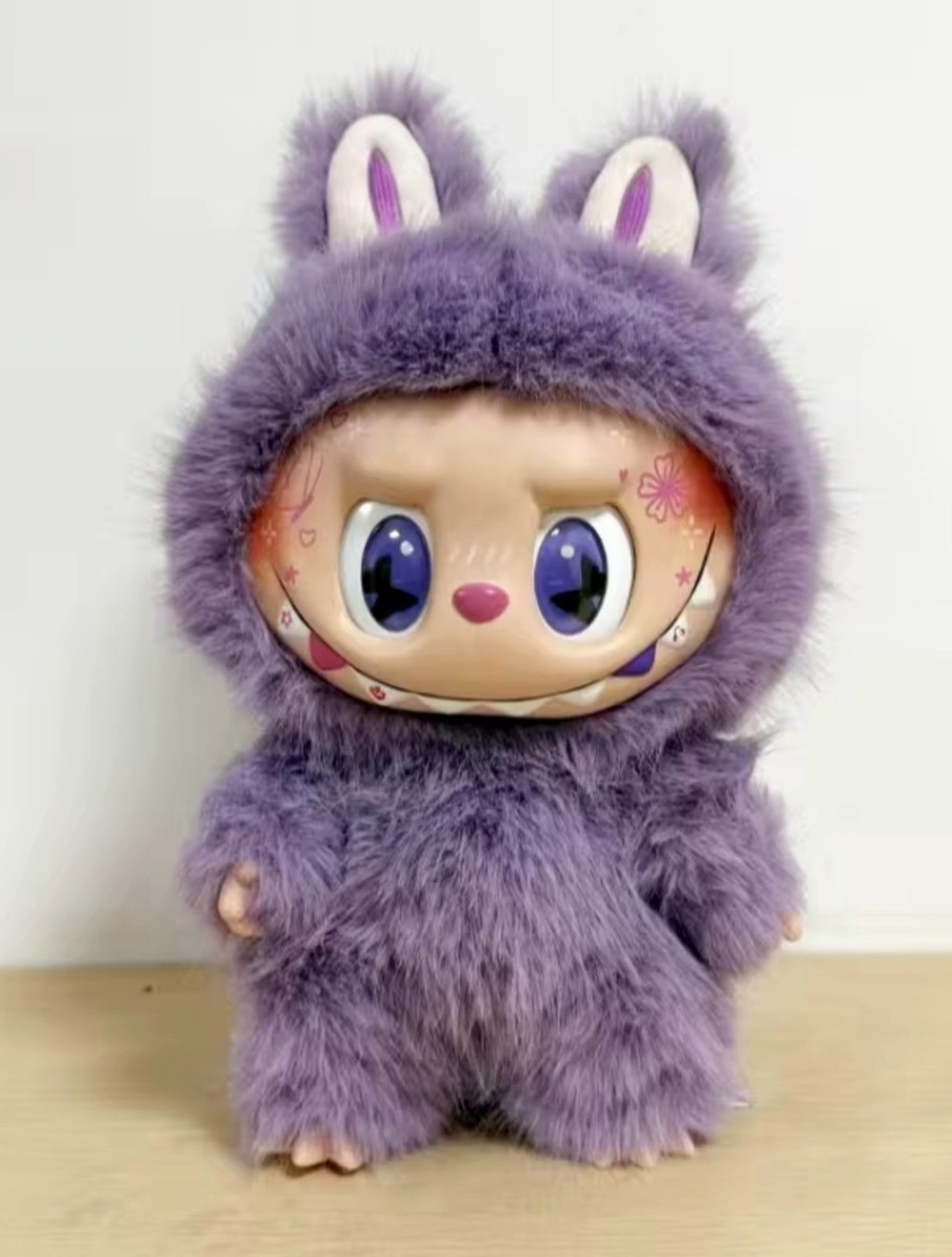 ZIMOMO LABUBU ぬいぐるみ パープル 香り付 紫マーブル① ZIMOMO LABUBU ぬいぐるみ パープル 香り付 紫マーブル① - メルカリ