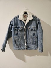Levis Vintage Sherpa Lined Denim Jacket 1980S Vtg Made In Usa Medium