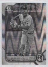 2022 Bowman Draft Chrome Black & White RayWave Refractor Yendry Rojas 0jv5