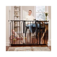 Easy Step 49-Inch Extra Wide Baby Gate, Includes 4  12 Inch Extension, 4 Pac...