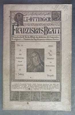 Eine neue Selige: Maria Magdalene Martinengo - in: Altöttigner Franziskus-Blatt.
