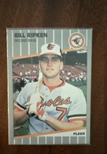 1989 Fleer - Billy Ripken #616 Black Box on Bat Knob