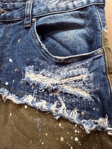 Smoke Rise Herren Jeans 32W 34L Handmade by Company Cargo Taschen JNCO Style - Bild 15 von 19