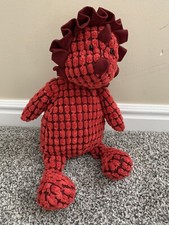 JELLYCAT First Steps Dinosaur DAPPY DINO Red Stuffed Plush Lovey Triceratops
