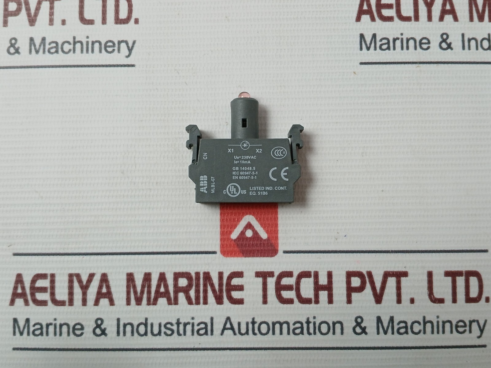 ABB MLBL-07R Lamp Block With LED Rear Mounted 230VAC 10MA